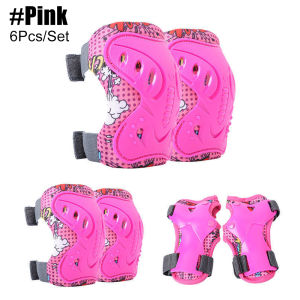 Kids Protective Gear Set - Knee & Elbow Pads & Wrist Guards for Ages 3-12 | Adjustable Safety Pads for Skateboarding Cycling