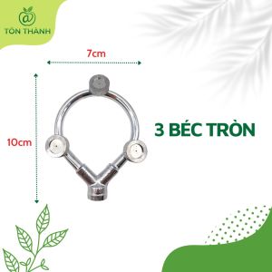 BÉC XỊT TƯỚI CÂY TRÒN 3 4 5 MẮT BÉC INOX PHUN SƯƠNG  PHUN THUỐC  KHỬ KHUẨN TRANG TRẠI
