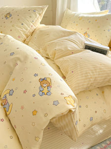 Deesse | Bộ Drap Giường Trẻ Em Hình Cartoon 100% Bông