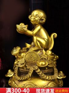 ลิงทองของตั้งโชว์ลิงทองแดงสำหรับตกแต่งบ้านลิงทองสำหรับห้องรับแขกลิงปีนักษัตร12ตรของขวัญงานฝีมือสำหรับห้องรับแขก
