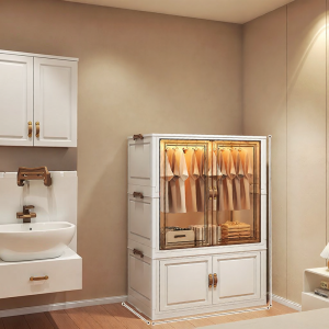 Multifunctional Baby Clothing Storage Cabinet Easy Installation