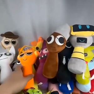 Rhythm Box Simon Gray Doll Plush Toys Holiday Gifts Party Toys Decorations Cute Christmas Gifts节奏盒子