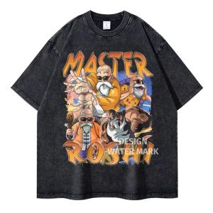 Bandai | Vintage Washed Dragon Ball Broly Anime T-shirt Man Women Short Sleeve Tee Streetwear Loose Casual Tops Summer Y2k 2026 Oversized