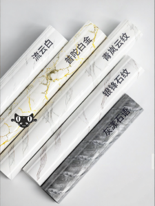 Self-Adhesive Aluminum Composite Wall Decor TV Background Marble Wallpaper