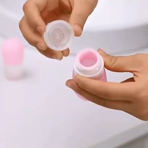 Cute Mini Silicone Portable Travel Bottle Botol Lotion Shampoo Cosmetic Empty Liquid Container Silicon Refillable