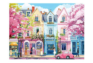 Jigsaw Puzzles for Adults 500/1000/1200pcs Romantic Street Wooden Puzzles for Gameroom Bedroom Home Decor Birthday Party Gift