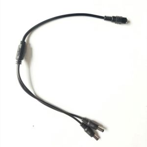 Cáp Chia Nguồn DC 12V 1 Đầu Cái Thành 2/4/8 Đầu Đực 5.5x2.1mm Màu Đen Dùng Cho Camera CCTV Đèn LED