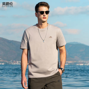 Enjeolon | Breathable Moisture-wicking Crewneck Summer Casual Mens T-shirt 230g