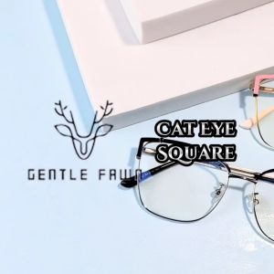 Gentle Fawn Kacamata Antiradiasi Blueray Gadget Bentuk Cat Eye Terbaru Wanita Trendy 9592