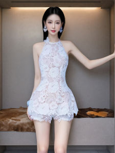 Elegant Luxurious Lace Crochet Women Set