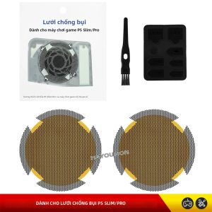 Bộ Lưới Và Nút Bịt Silicon Chống Bụi PS5 PRO Slim Phụ Kiện Chơi Game Chống Bụi Cho Máy Chơi Game Sony