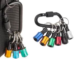 Hex Wrench Keychain Connector Rod Set Drill Bit Storage Tool for High Altitude Advertising Installation And Electrical Renovation