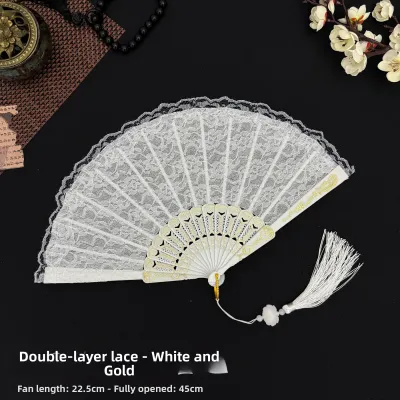 Handmade Antique Chinese Style Performance Fan for Women Children