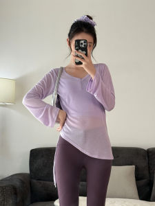 Oxygen Girl Long Sleeve Yoga T-Shirt Womens Fitness Sportswear Quick Dry Moisture Wicking Slim Fit Running Top Cover up