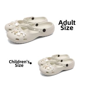 XIXITIAO | Ballet Style Bow Decorative EVA Arch Support Slip-Resistant Summer Mary Jane Clogs