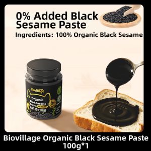 Biovillage | Organic Black Sesame Paste No Additives Baby Snack Dip