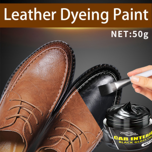 Stain and color change kit leather paint with application tool 50 g / 1.76 oz coloring paste for black and brown shoe restora