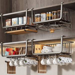 Multi-Level Hanging Storage Shelf No Drilling
