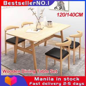 Bestseller 140/120cm Wooden Dining Table Solid Wood Furniture Nordic Chairs Set Wooden Dining Table For Kitchen living Room