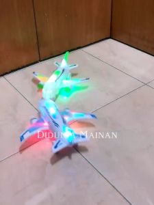 Mainan Anak Pesawat Terbang Umroh Airbus A380 Airplane Bump And Go Lampu Suara Musik Islami