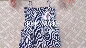 JaneCoco เดรสกระโปรงยาว ลายม้าลาย ชุดสตรีฤดูใบไม้ร่วง เซ็กซี่ พร้อมส่ง