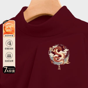 Áo Thun Dài Tay Dày Lót Lông Cừu Cổ Cao Mùa Đông 2025 Mới Về Áo Lót Thời Trang Thường Ngày Thoải Mái Thoáng Khí