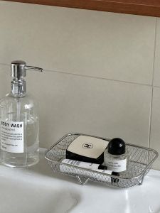 CHIGUASHAONV | Stainless Steel Minimalist Dustproof Cosmetic Organizer