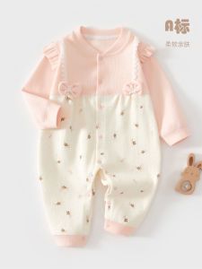 Baby Jumpsuit Spring and Autumn Winter Female Baby Four Seasons Pajamas Infant Early Autumn Clothes Romper Jumpsuit