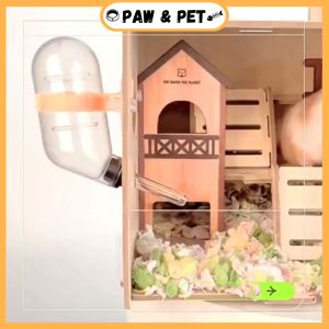 Transparent Premium Hamster Cage Habitats Acrylic with accessories toys modern luxury design bedroom