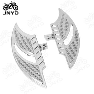 JNYD Motorcycle Rear Floorboards Foot Pegs Footrest Pedal Aluminum For Harley Touring Electra Road Glide Dyna Sportster 883 1200