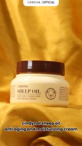 BPOM - 120gr Cindynal Sheep Oil Moisturizing Cream Skin Barrier Moisturizer Goat Milk Anti Aging / Melembapkan Mencerahkan Atasi Kerut