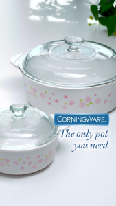 CORNINGWARE Covered Casserole Set of 2 - Sakura