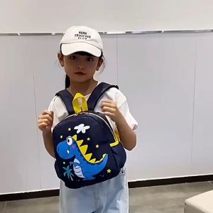 กระเป๋าเป้สะพายหลัง ลายการ์ตูนไดโนเสาร์น้อยน่ารัก สําหรับเด็กอนุบาล 616-1 ปี