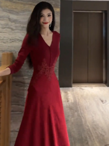 DANTING | Stylish Early Autumn Wedding Toast Dress