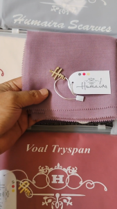 Kerudung Polos Jilbab Segi Empat Humaira Voal Tryspan Laser Cut Icon Stitch Pouch