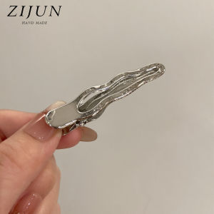 ZIJUN | Kẹp Tóc Elegance Bạc Kim Loại