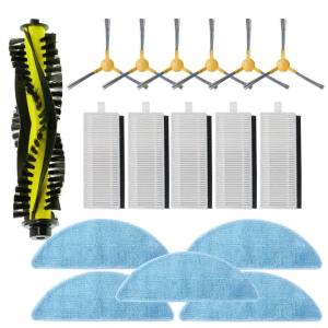 Accessories For Neatsvor X520 / X500 / X600 Pro / Tesvor X500 Robot Vacuum Cleaner Main Brush Side Brush Hepa Filter Mop Cloth