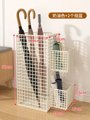 Umbrella Stand Storage and Draining Multi-Functional Umbrella Holder Door Storage Rack Household Umbrella Bucket Commercial Rack Storage Rack For Home