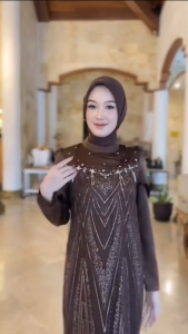 Leona Dress Velvet apk Brokat Dress Kondangan Terbaru Dress Payet Mewah Dress Dewasa Terbaru 2025