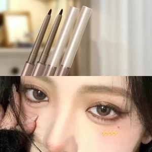 2in1 Eyeliner Lying Silkworm Gel Pen Lasting Waterproof Non-Smudge Eyeliner Quick Drying Lying Silkworm Gel Pencil for Beginner