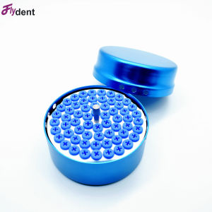 Dental Burs Holder 62 holes Cleaning Stand 135℃ Autoclavable Sterilizable Burs Box For High/Low Speed Dental Burs Drills