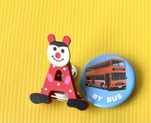 Special Gifts Alphabt Paper Clip Travel Holiday Eiffel Tower Rome Pin Badge 43-44mm New Year Gifts Birthday Celebrate Graduation Gifts Back to School Teachers Day Youth Day Children Day