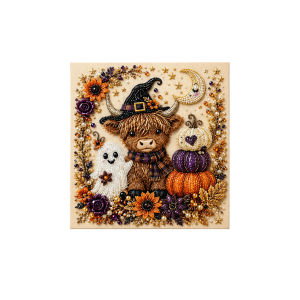 Halloween 3D Diamond Painting Kit for Adults Kids DIY Hand‑craft Wall Art Home Halloween Wall Decoration Holiday Gift 6 Patterns
