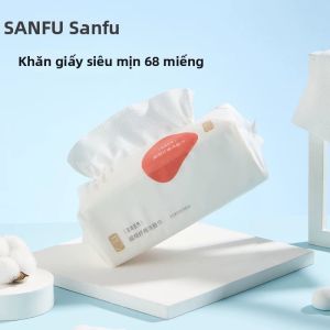 YIJIANYIRAN | Khăn Giấy Lau Mặt Dùng Một Lần Khô & Ướt Cuốn Dài Tẩy Trang