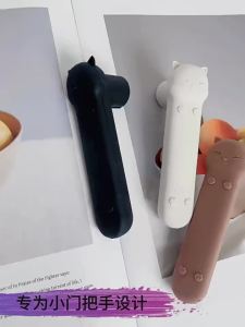 dailyChild Protection Silicone Door Knob Cover with Cute Cartoon Cat Design Anti-collision for Home SafetyDaily products