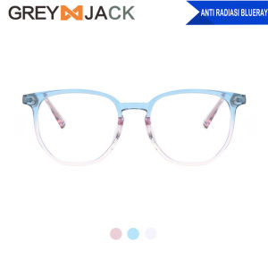 Grey Jack Kacamata Anti Radiasi Blueray Bisa Minus Tr90 Colourfull Ringan Design Unik Blue Pink Fashion Wanita Dewasa 9110