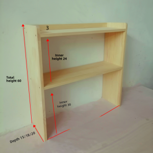 Simple Desktop Bookshelf Multi-layer Solid Wood Study Desk Organizer Childrens Home Use Small Storage Rack Economic Model