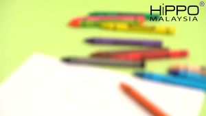HIPPO 12 Colour Crayon Warna Krayon Non Toxic Acid free