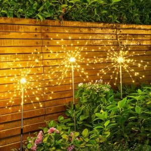 (จัดส่งจากกรุงเทพ) 90/120LED ไฟประดับสวน ประดับบ้าน ไฟกระพริบ ทางเดิน โซล่าเซลล์พลังงานแสงอาทิตย์