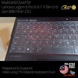 Keyboard Protector Lenovo Legion 5 5i 5p 5pi 7 7i Gen 9/8/7/6 15.6" 16" 17.3" Legion Pro 5 5i 7 7i 16" Gen 9/8/7/6 Legion Slim 5 5i 7 7i 15.6 16 Gen 9/8 LQQ 15.6" 16" Gen 9/8 Silicone Keyboard Cover Protector Laptop Keyboard Protector